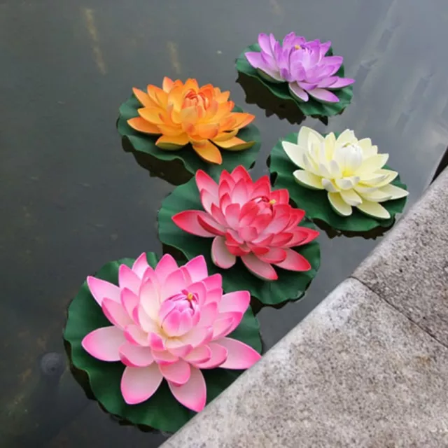Large Floating Lily Pad Artificial Flowers for Pool and Pond Decoration
