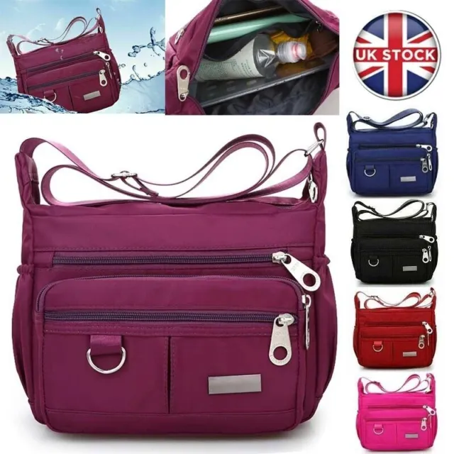 Travel Handbag Multi Pocket Messenger Cross Body Bag Women Shoulder  Holiday