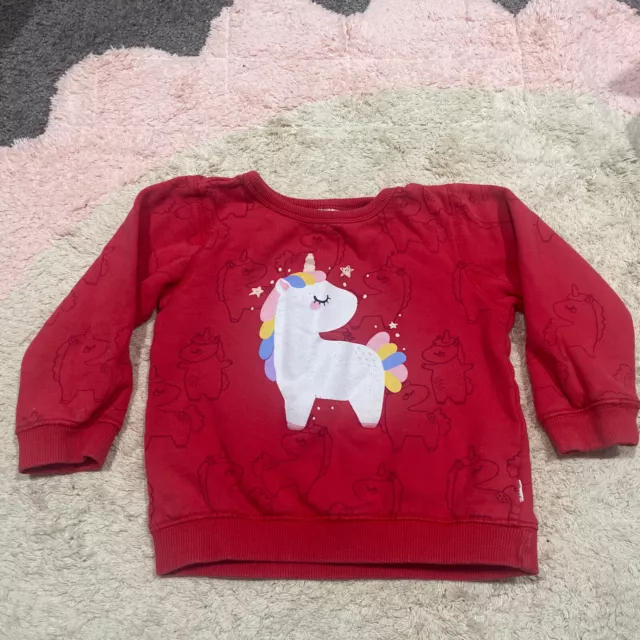 Girls Sprout Size 2 Jumper Unicorn