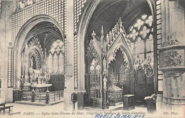75 Paris Eglise Saint-Etienne-Du-Mont Chapelle Et Tombeau De Sainte-Genevieve