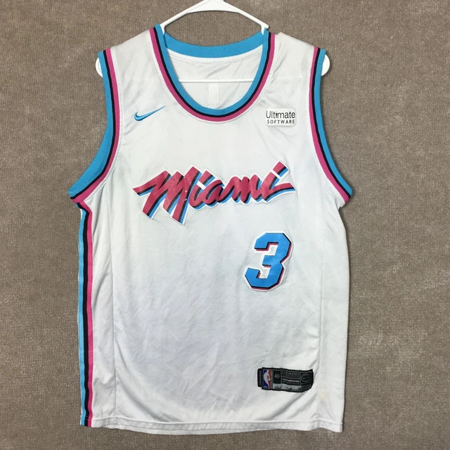 Dwyane Wade Authentic Miami Heat Nike City Edition Vice City Jersey Size 48