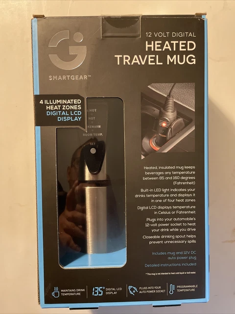 New Unopened Smartgear 12v Car Digital Heated Travel Mug 2