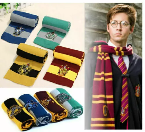 HARRY POTTER SCARF Glove Hat Gryffindor Slytherin Hufflepuff Ravenclaw  Cosplay EUR 17,25 - PicClick IT