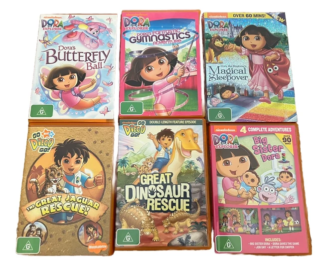6X DORA THE Explorer + Go Diego Go DVD Collection $19.99