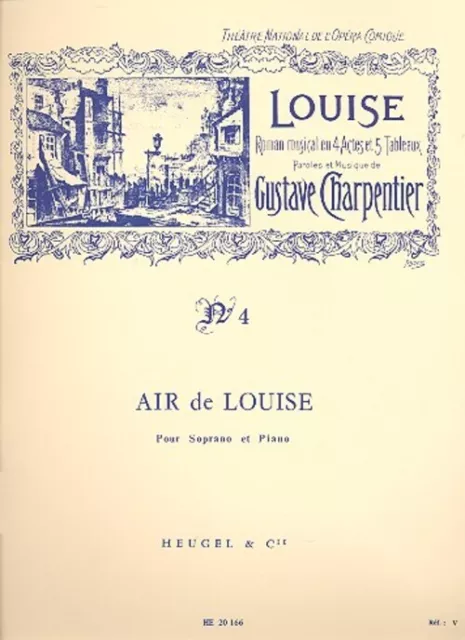 Gustave Charpentier | Air De 'Louise' No.4 | Partitur | EAN 9790047201669