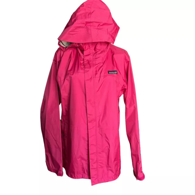 Patagonia H2NO Pink Size XL Jacket Rain Womens Hood Zip Waterproof
