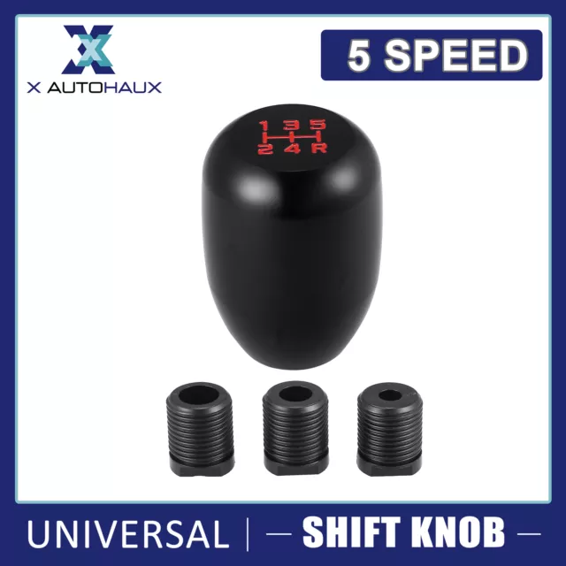 Universal 5 Speed Aluminum Alloy Shift Knob Manual Gear Shifter Knob Black