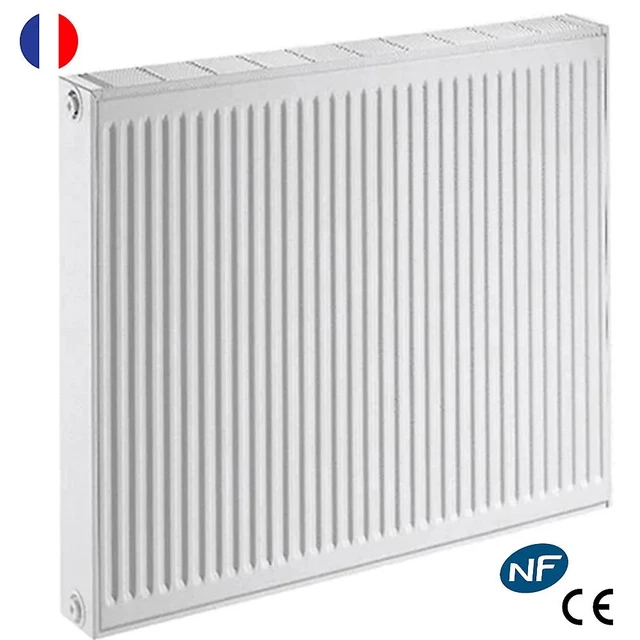 ECD Germany Cache-Radiateur Chauffage Moderne - 152x19x82cm - Blanc Étagère en Bois MDF Housse