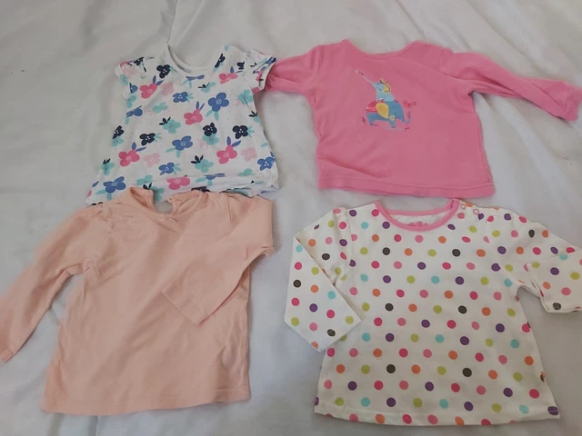 Enorme pacchetto di vestiti per bambine 9-12 mesi 40 articoli inc SUCCESSIVO, converse #1 3