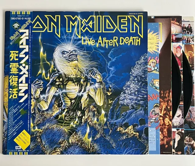 Iron Maiden: ""Live After Death"" EMS 67180 JAPAN PROMO 12"" LP Album Vinyl Schallplatte