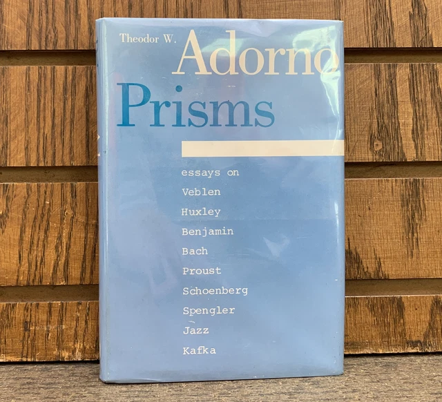 THEODOR W. ADORNO Prisms FILOSOFIA Saggi su Aldous Huxley 1981 Kafka