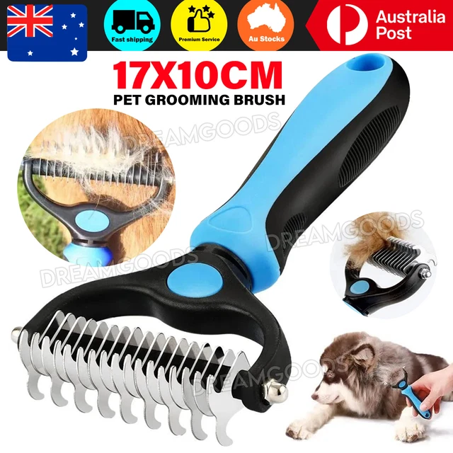 2x Dog Pet Grooming Comb Brush Undercoat Rake Dematting Deshedding Trimmer Tools