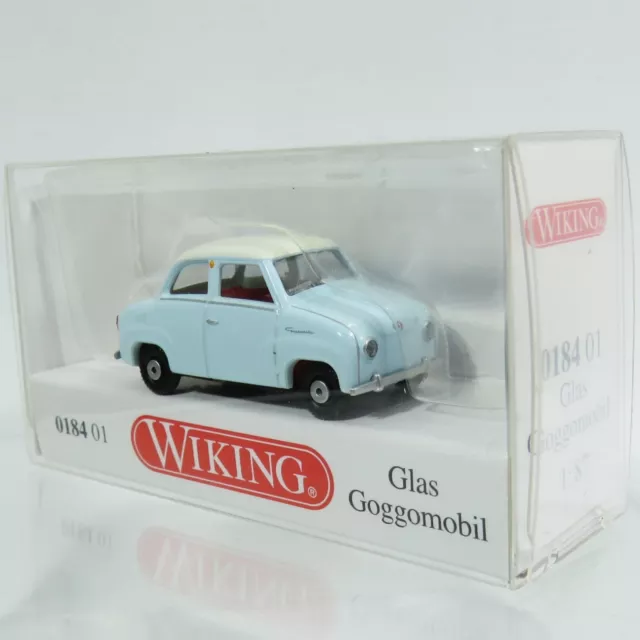 Wiking 0184 01 Glas Goggomobil Goggo 1954-1969 Azul. Escala 1:87 HO