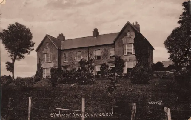 Elmwood Spa, Ballynahinch, N. Ireland RPPC Country House & Gardens 1914