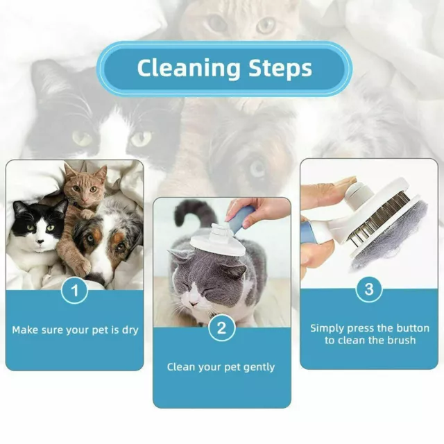 Pet Hair Remover Dog Cat Comb Grooming Massage Deshedding Cleaning Brush /Gloves 4