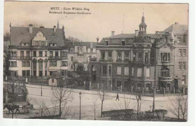 METZ - Moselle - CPA 57 - Rues - le boulevard Empereur Guillaume tour Camouffe