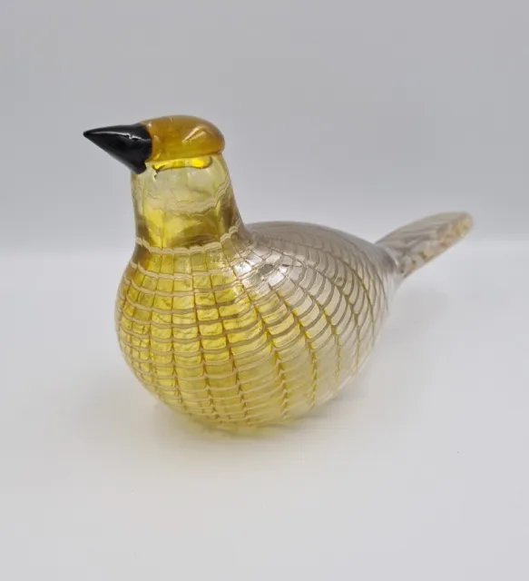 Oiva Toikka Bird Karelian Golden Cuckoo 1997 Nuutajarvi Iittala Glass Finland