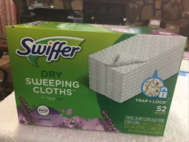 Swiffer Dry 52 Sweeping Cloths Febreze Lavender