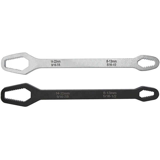 2 pz chiavi universali chiave regolabile strumento meccanico doppia testa