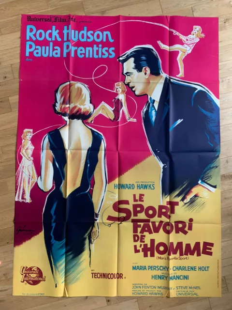 affiche du film SPORT FAVORI DE L'HOMME (LE) 120x160 cm