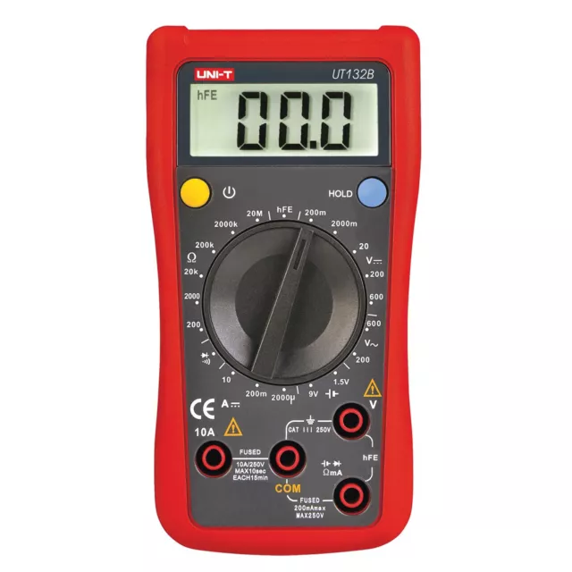 LCD Multimeter Voltmeter Messgerät Digital Strom VOLTMETER AC DC Diodenprüfer