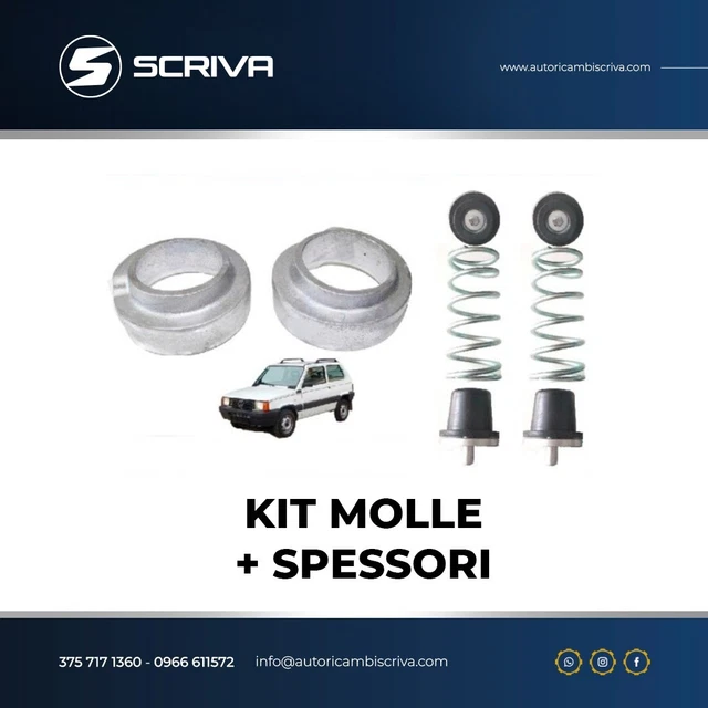 Molle Posteriori Stabilizzatrici Per Panda Cross 4x4 Modello 169 (2003-2011) - Kit Sovraccarico - Foto 6