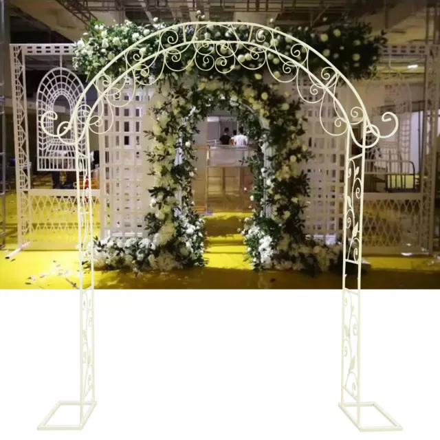 METAL GARDEN ARCH Arbor Trellis For Climbing Grow Plants Archway ...