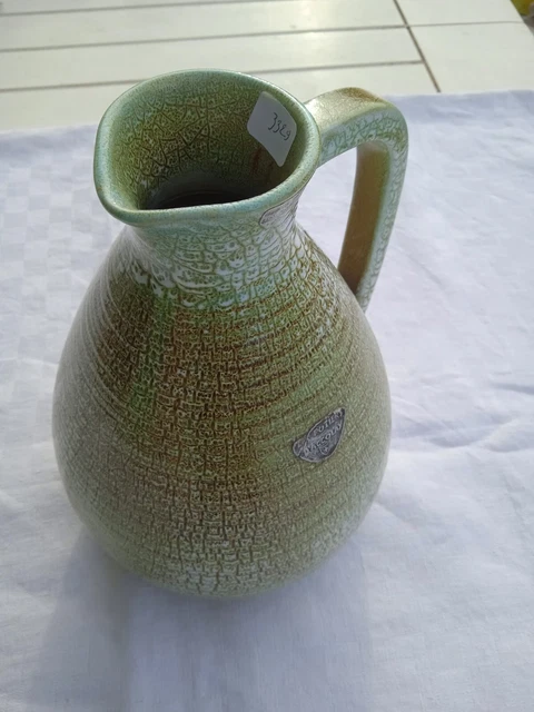 Les Potiers D Accolay / Pichet H 27 Cm / Annee 70 / Piece Unique Fait Main