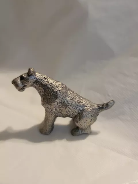 Vintage kerry blue terrier dog miniature pewter rawcliffe tiny! Lakeland