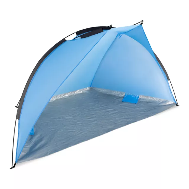 Abri de plage protection soleil vent 240 x 120 x 120 cm camping randonnée jardin