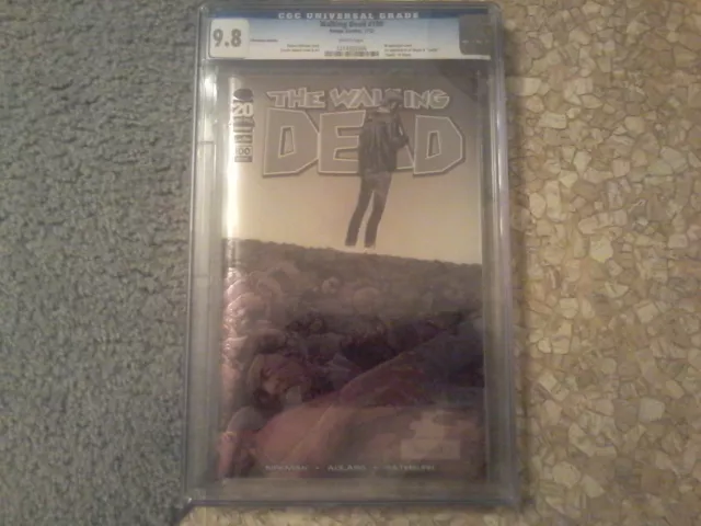 cgc 9.8 image comics the walking dead #100 (chromium edition) white pages