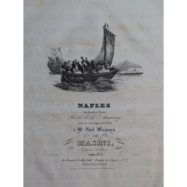 MASINI F. Naples Chant Piano ca1830