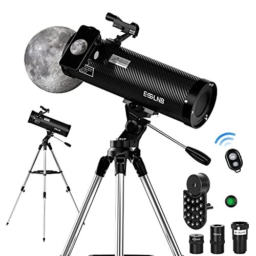 ESSLNB Astronomical Reflector Telescopes 114AZ Mount with Shutter Control and...