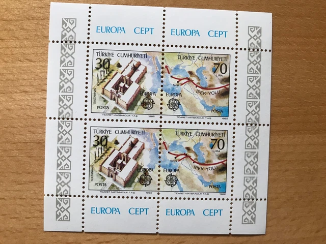 1982 Türkei Türkiye; Block Europa, postfrisch/MNH, MiNr. 2600/01