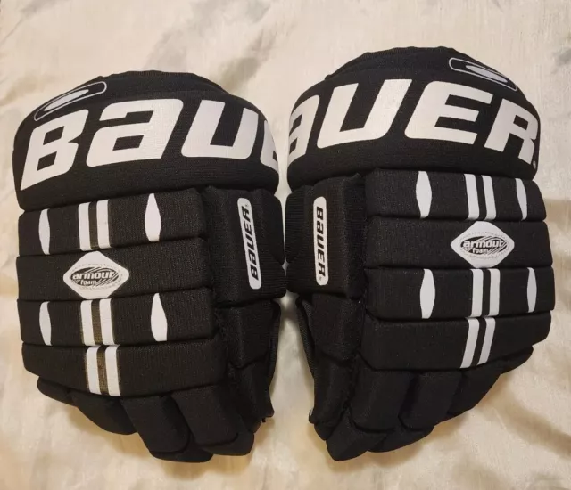 Bauer Impact 300 Jr Hockey Gloves Large 12” 30 CM Black Gloves Youth Gloves