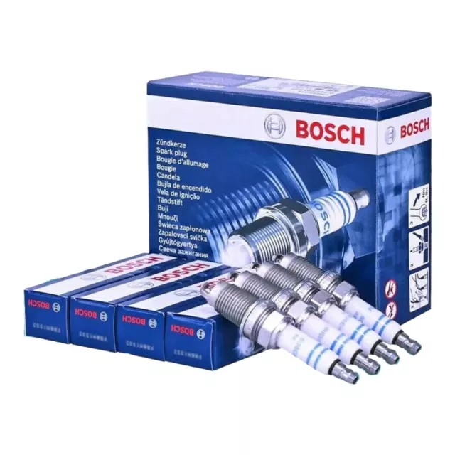 Kit Candele Accensione Double Iridium BOSCH per Fiat Hyndai Kia