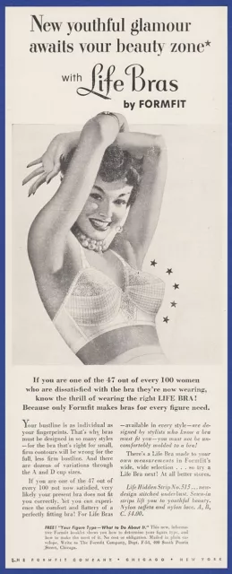 Vintage 1954 FORMFIT Skippies Girdle Lingerie Women's Fashion 50's Print Ad