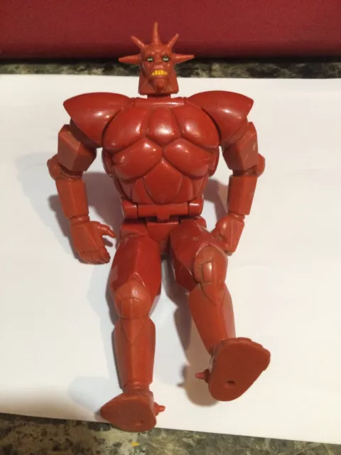 Vintage 1986 Telepix Silverhawks Mon-Star Red Flip Head Action Figure