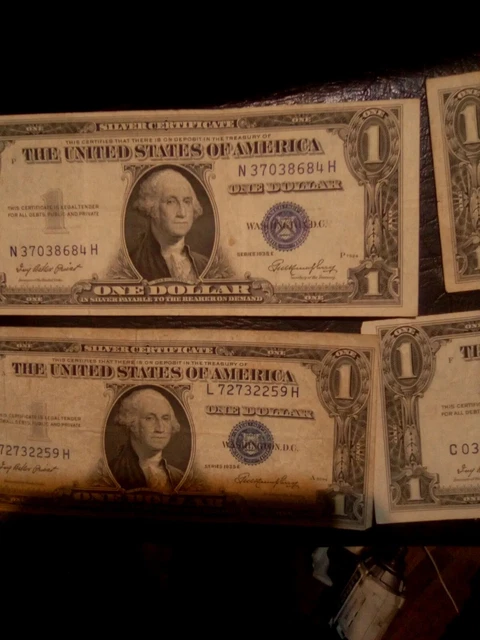 1935-E ONE DOLLAR SILVER CERTIFICATE | Old U.S. BLUE SEAL BILL