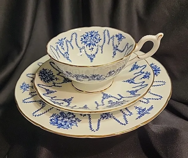 Vintage Coalport Teacup/saucer/plate 3 Pieces  Bone China, England