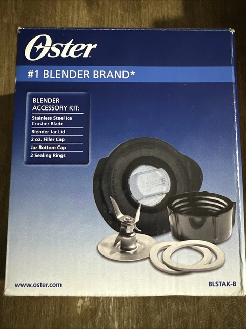 Oster 5 Pc Glass Blender Replacement Kit Blade, Jar Lid & Bottom, Seal, Cap