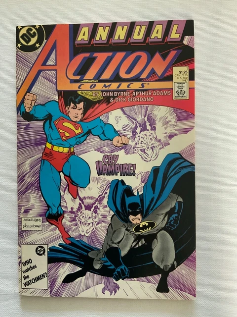 DC ACTION COMICS #1, NM-, Annual 1987- Batman & Superman-Byrne, Adams, Giordano