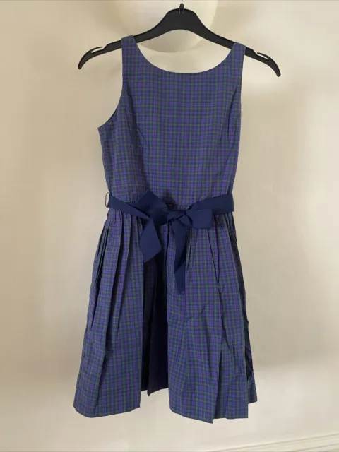 Bnwt Girls Ralph Lauren Tartan Dress Age 8-10 Rrp £109