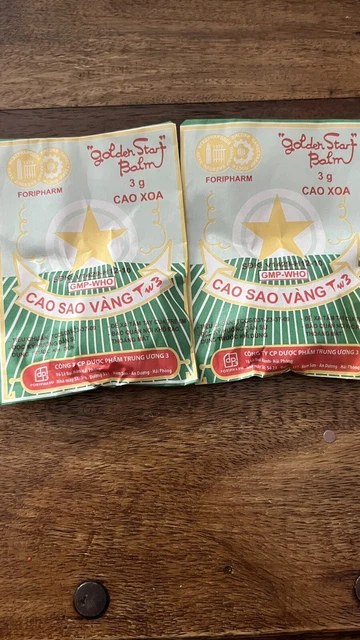 Golden star balm X 2