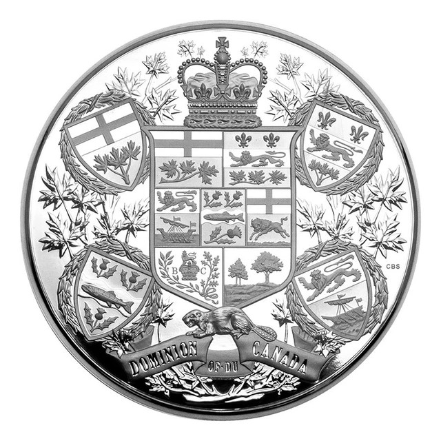 2020 RCM 1 Kilo Silver $250 Reimagined 1905 Arms of Dom of Canada - SKU#217174