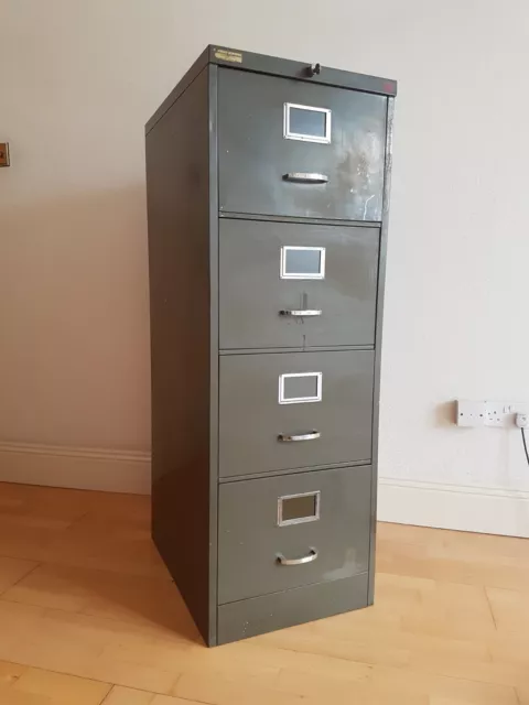 Vintage industrial military WW2 antique filing cabinet chest of drawers clothes