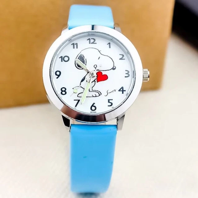 Montre SNOOPY Vintage - Bracelet Bleu - Neuve Jamais Portée - Pour Enfant Unisexe