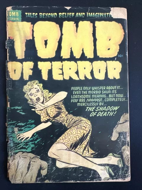 Tomb of Terror #7 Harvey Golden Age Comic 1953 Pre Code Horror Poor Complete