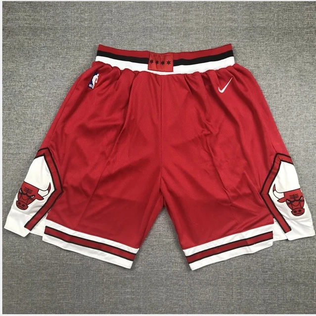 PANTALONCINI/SHORTS ADULTO-BASKET-VINTAGE NBA CHICAGO BULLS-MICHAEL JORDAN-ROSSI