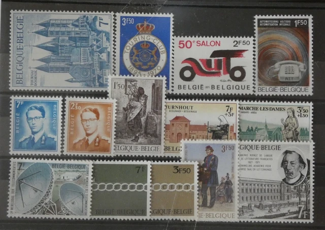 Belgien 1971 - postfrisch ** - komplett - Mi.  1624 - 1670